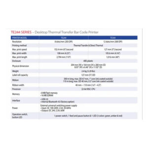 Tsc Te 244 Barcode Label Printers